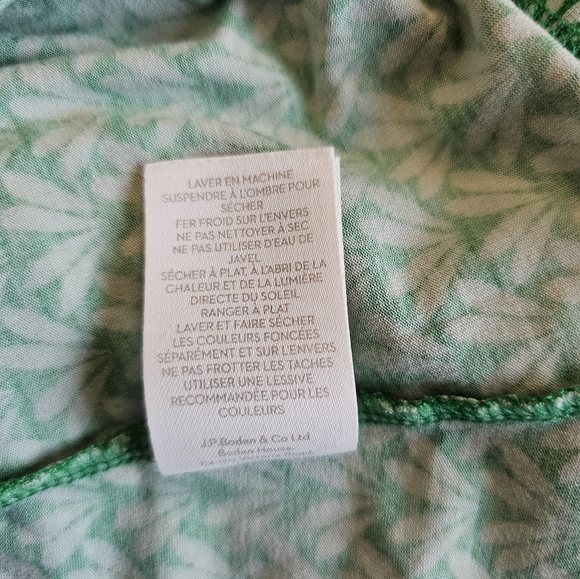 Boden Green A-Line Midi Stretch Dress Short Sleeve Crew Neck With Pockets - Picture 14 of 16